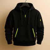 HALF-ZIP FLEECE HOODIE FOR MEN