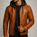 ELEGANT AND REFINED HOODED JACKET FOR MEN