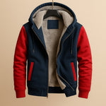 DOUBLE-LAYERED HOODED JACKET FOR MEN