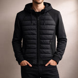 QUILTED ZIP HOODIE FOR MEN