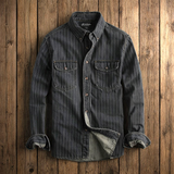 STRIPED LONG-SLEEVE SHIRT FOR MEN