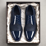 PATENT CAP TOE OXFORD FOR MEN