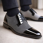 PATENT CAP TOE OXFORD FOR MEN