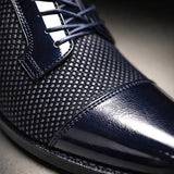 PATENT CAP TOE OXFORD FOR MEN