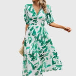 Merlin — Robe Midi Florale Flatteuse