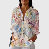 Faustine — Blouse imprimée légère et colorée