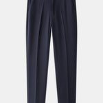 Ensemble — polo gaufré zippé en maille à bordure contrastante & pantalon fuselé coupe slim