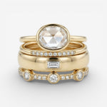 Lily - Ensemble de Bagues Vintage en Or et Zirconia