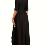 Martine — Robe Maxi Boutonnée Parfaite pour les Fêtes