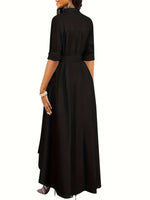 Robe Maxi Boutonnée Parfaite pour les Fêtes