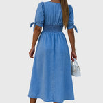 Jacqueline — Robe en Jean Élégante