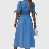 Jacqueline — Robe en Jean Élégante