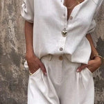 Melda - Ensemble Boutonné Aéré