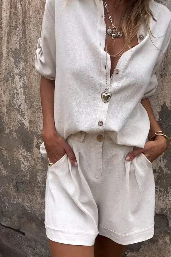 Melda - Ensemble Boutonné Aéré