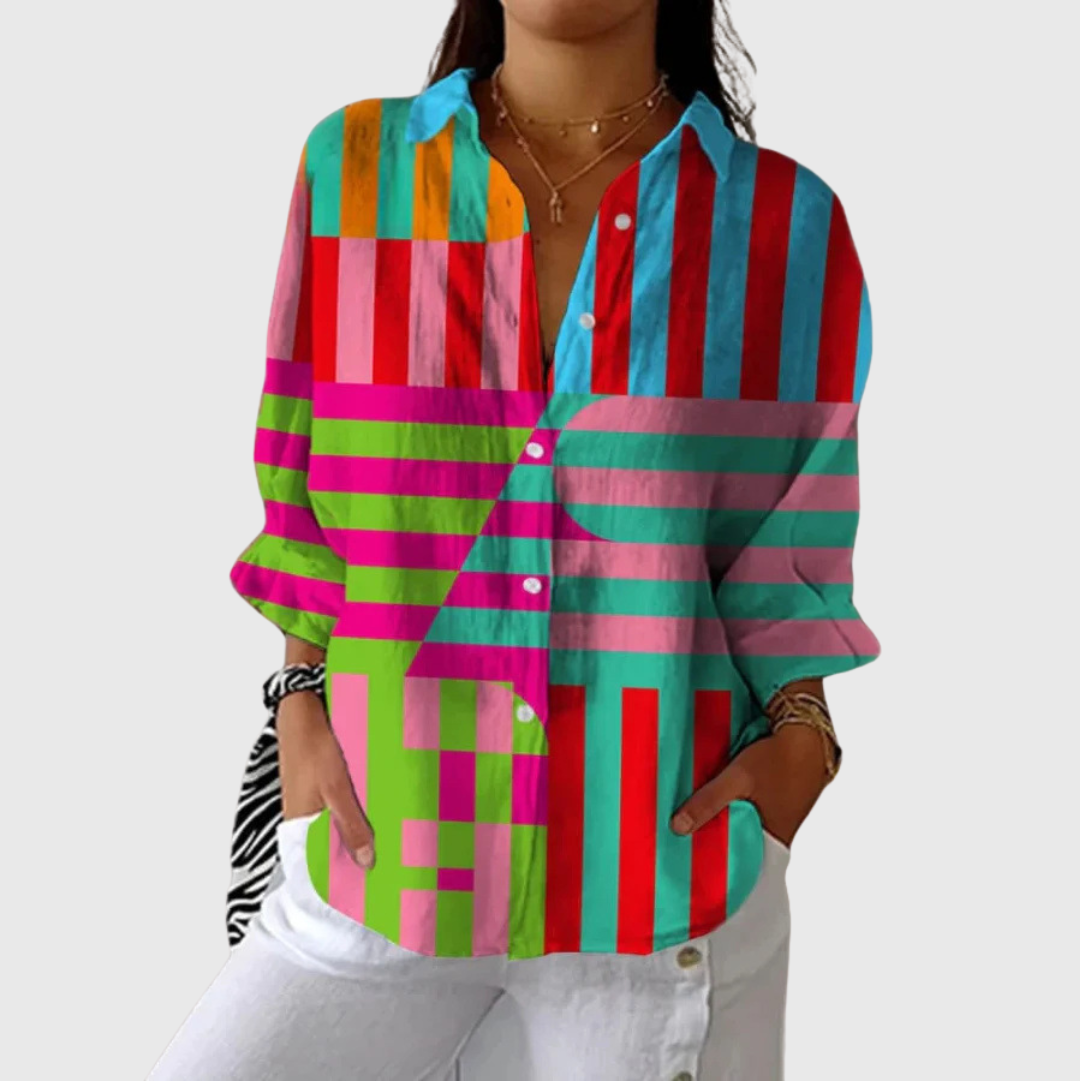 Joséphine — Blouse imprimée légère et colorée