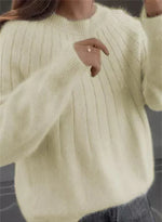 Hortense | Pull en maille moelleuse à col rond