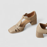 Scarlett – Talons blocs T-Strap orthopédiques