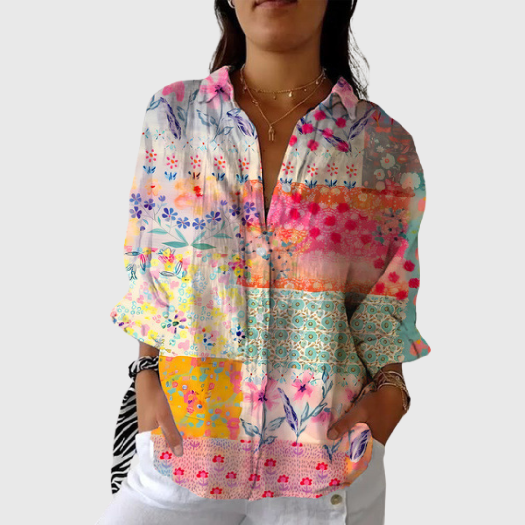 Flore — Blouse imprimée légère et colorée