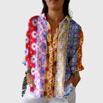 Marguerite — Blouse imprimée légère et colorée