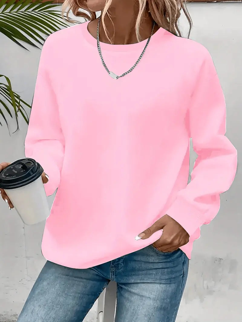 Ariane | Sweat moderne du quotidien Rose, photo studio