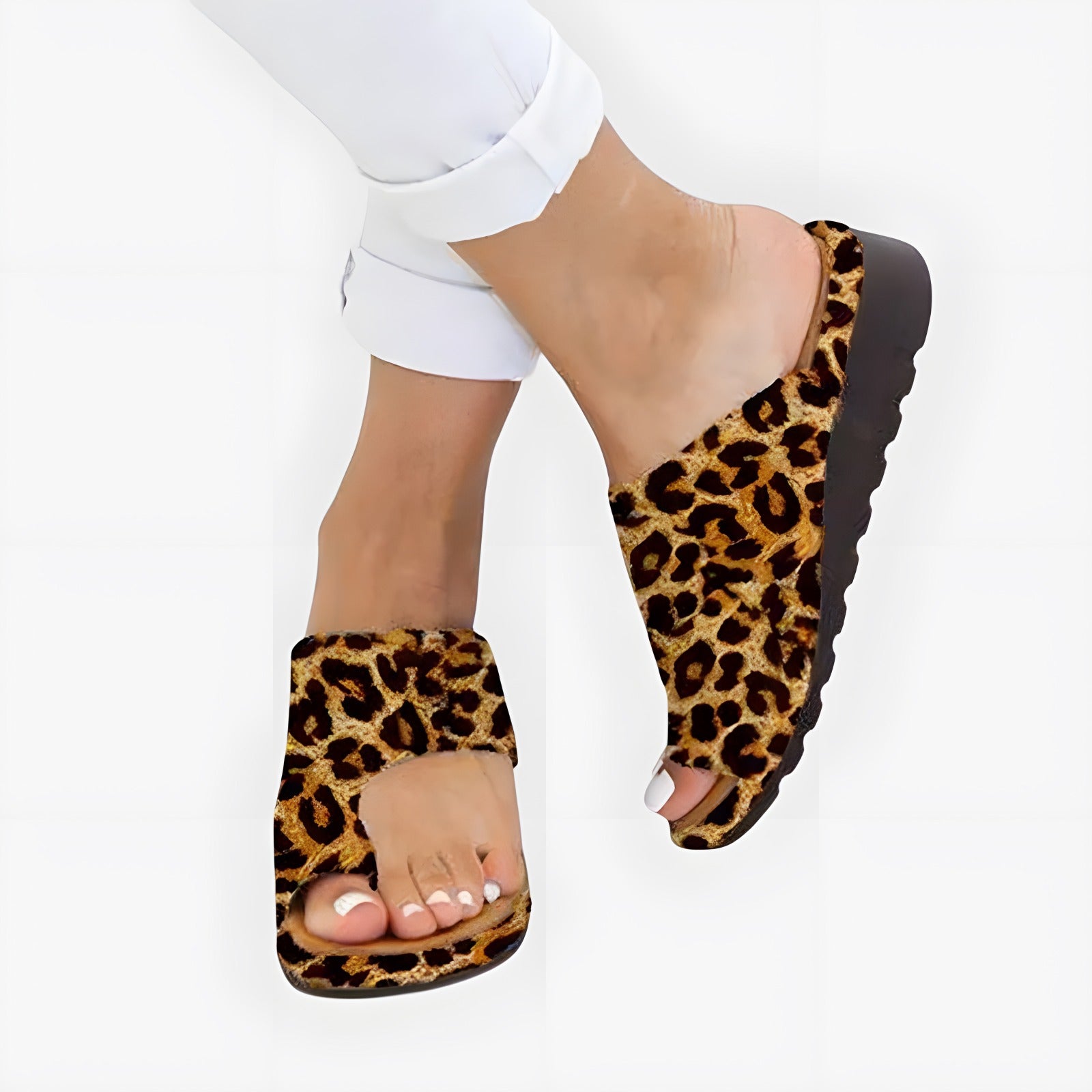 Amara | Sandales orthopédiques femme Imprimé Léopard