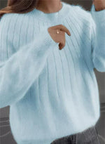 Hortense | Pull en maille moelleuse à col rond
