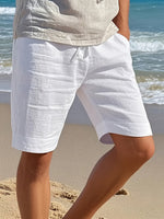 LINEN BEACH SHORTS FOR MEN