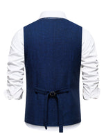 V NECK BUTTON VEST FOR MEN