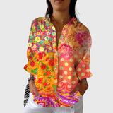Adèle — Blouse imprimée légère et colorée