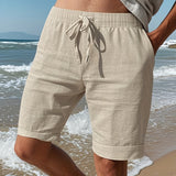 LINEN POCKET SHORTS FOR MEN