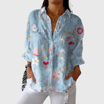Iseult — Blouse imprimée légère et colorée