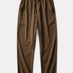 Ensemble — polo en maille texturée contrastante à col Johnny & pantalon texturé froissé