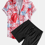 Ensemble Améline — chemise à imprimé tropical & short de bain