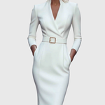 Camille — La Robe Maxi Power Ceinturée