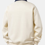 Ensemble — sweat polo contrastant à imprimé Milano & pantalon de jogging à plis