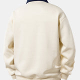 Ensemble — sweat polo contrastant à imprimé Milano & pantalon de jogging à plis