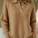 Arielle | Pull à col polo décontracté