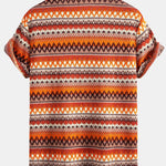 Ensemble — chemise cubaine géométrique & short de bain