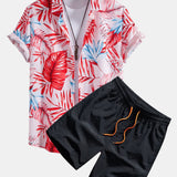 Ensemble Capucine — chemise à imprimé tropical & short de bain