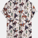 Ensemble — chemise à imprimé western & short de bain à cordon