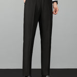 Ensemble Améline — polo zippé en maille texturée à bordure contrastante & pantalon fuselé