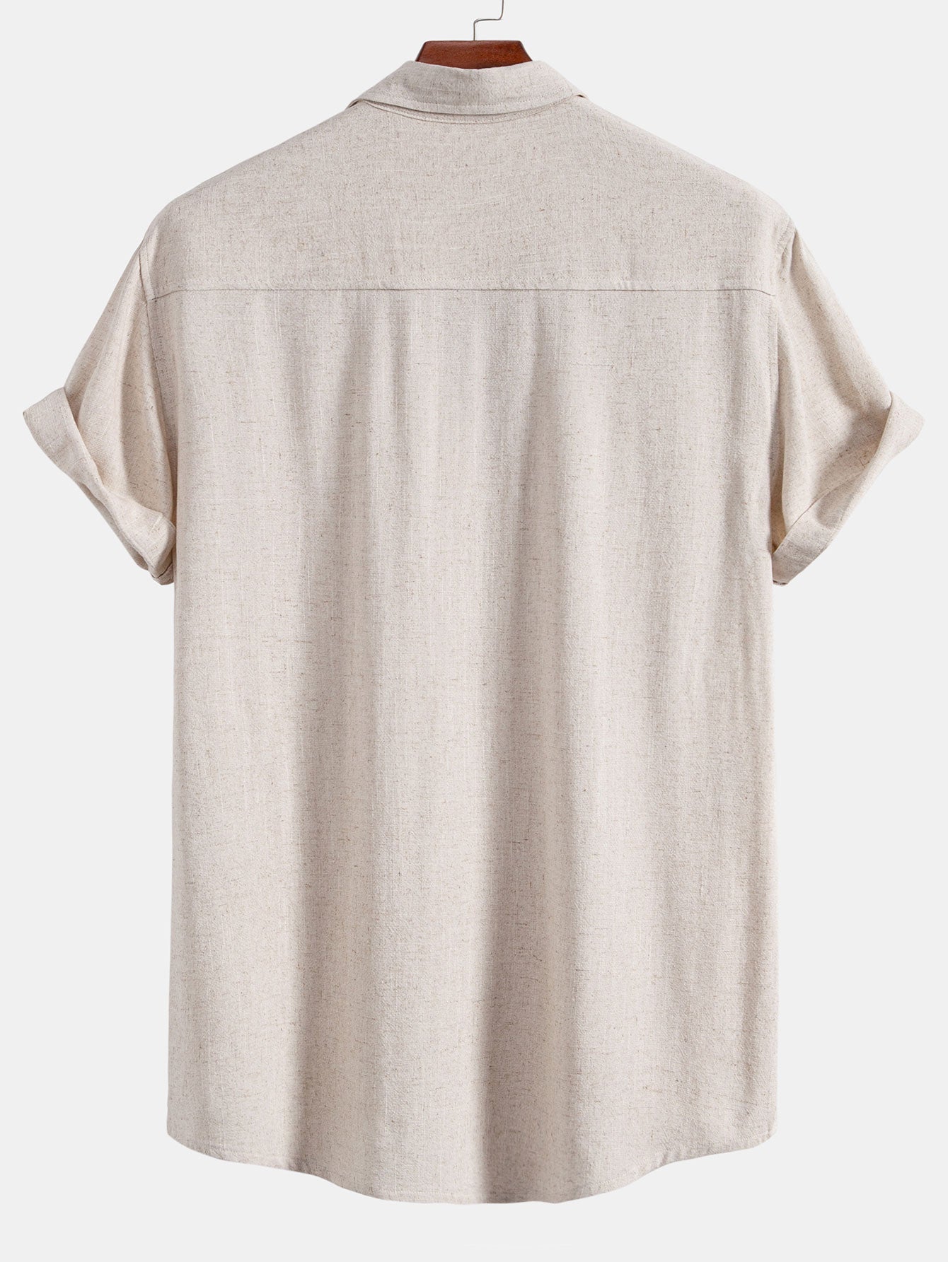 Chemise utilitaire à poches en lin et viscose