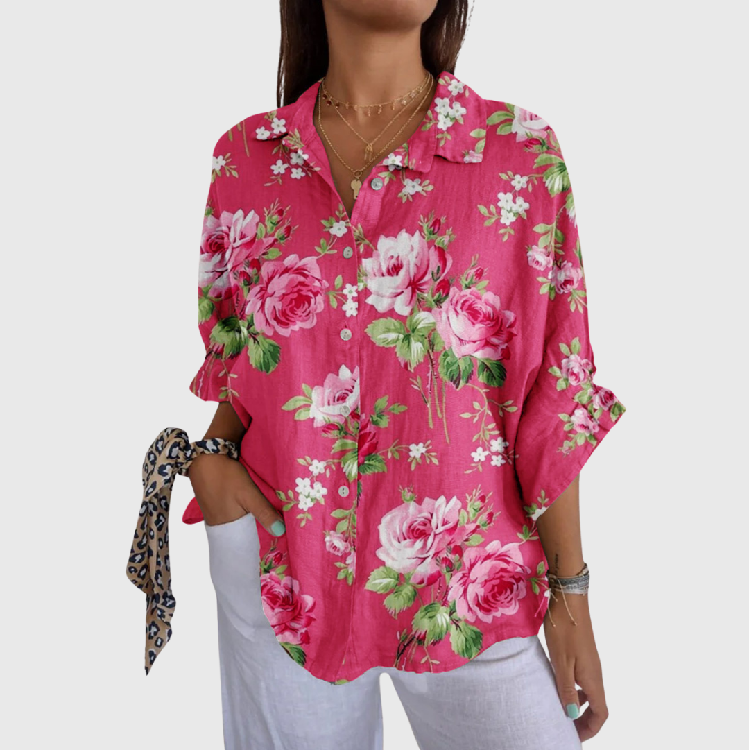 Thaïs — Blouse imprimée légère et colorée