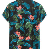 Ensemble Capucine — chemise à imprimé plantes tropicales & short de bain à cordon