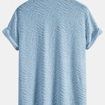 Ensemble — chemise cubaine en éponge à texture animale & short