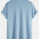 Ensemble — chemise cubaine en éponge à texture animale & short