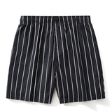 Ensemble Améline — chemise à imprimé palmiers & short de bain rayé
