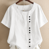 Clémentine | Blouse à boutonnage asymétrique