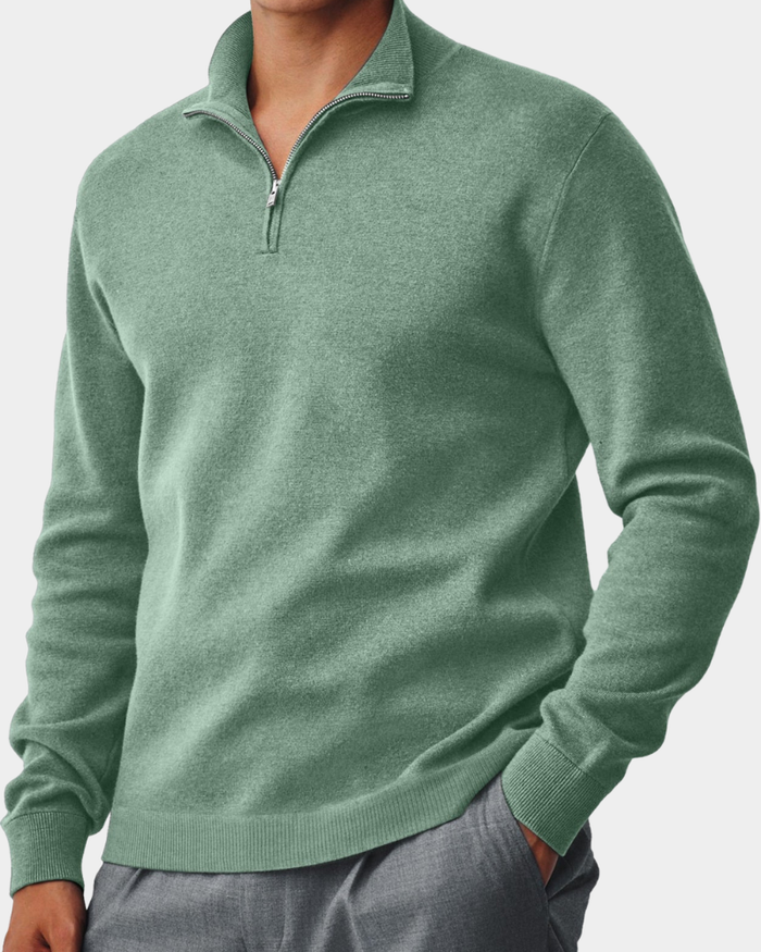 Corbin | Pull confort à col zippé
