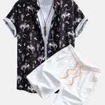 Ensemble — chemise à imprimé western et cactus & short de bain